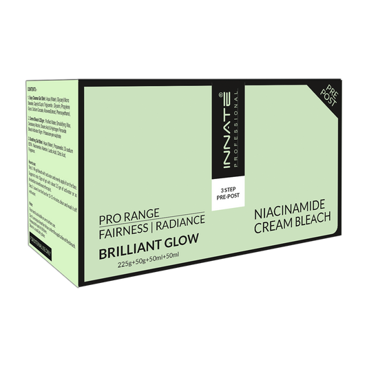 Brilliant Glow 3 Step Pre-Post Niacinamide Cream Bleach - INNATE Professional